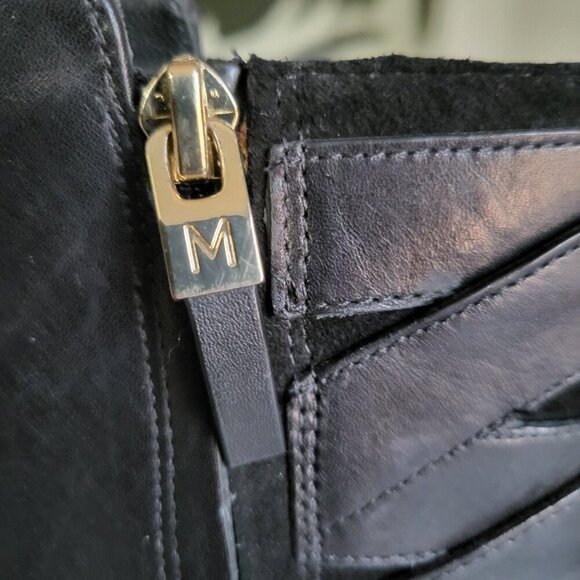 AUTHENTIC MARCIANO LEATHER STILLETTO ANKLE BOOTIES SZ 6 - Picture 9 of 12